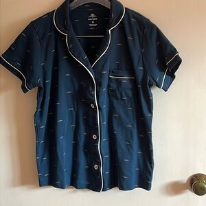 Faherty Roller Rabbit Organic Cotton pajama top Size M